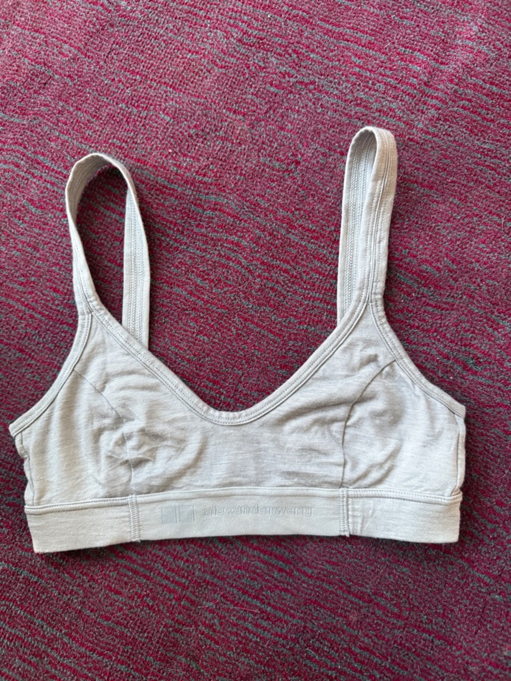 Alexander Wang for Uniqlo Gray Scoop Bralette